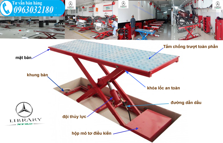 Cấu tạo bàn nâng âm nền